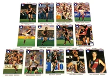 1992 REGINA TRADING CARD COMPLETE TEAM CARD SET- ESSENDON(13)-EXCELLENT