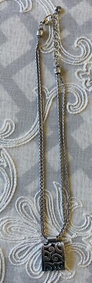 brighton necklace Sterling Silver Rectangle Hammered | eBay