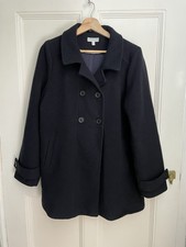 Jojo Maman Bebe Maternity Navy Wool Coat Size 14