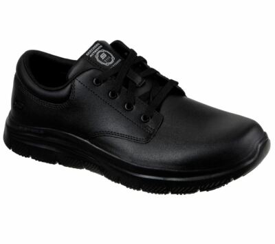 Skechers Flex Advantage Fourche Sr schwarz Herren Berufsschuhe Leder
