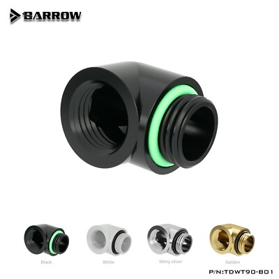 Barrow G1/4'' Thread 90 Degree Angled Male to Female Extender Adapter Fitting
