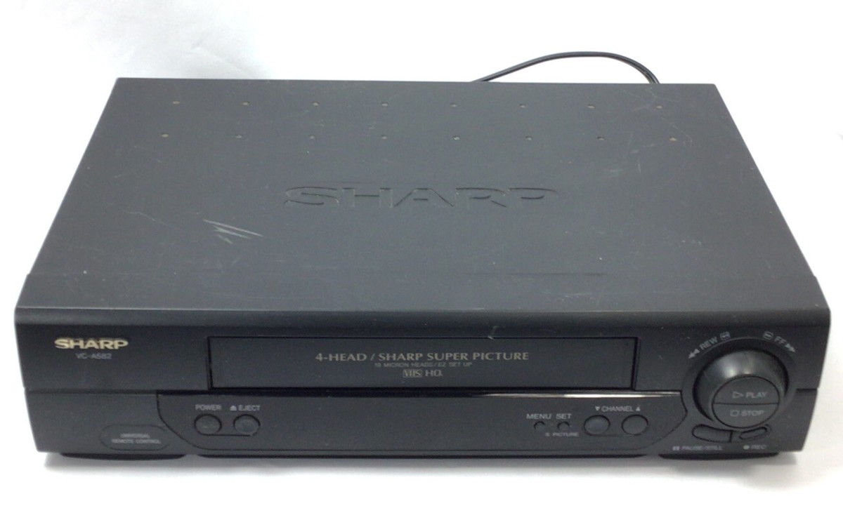 Sharp VC-A582 4-Head 19 Micron Heads VHS VCR Player | eBay
