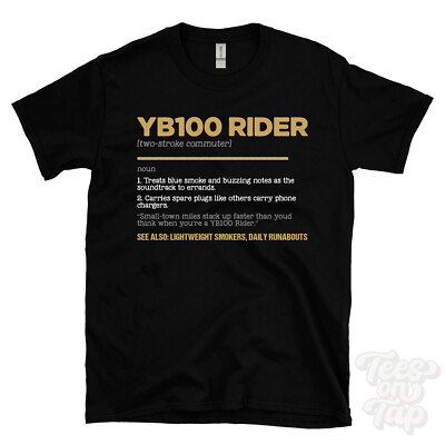 YB100 Rider T-Shirt - lustiger Wörterbuchstil - Zweitakt Pendler leicht