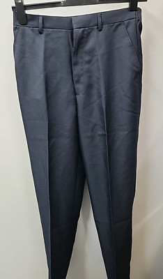 Chums Herren Schneiderei Plissee Gummibund Hose Größe W32''x L33'' Marineblau