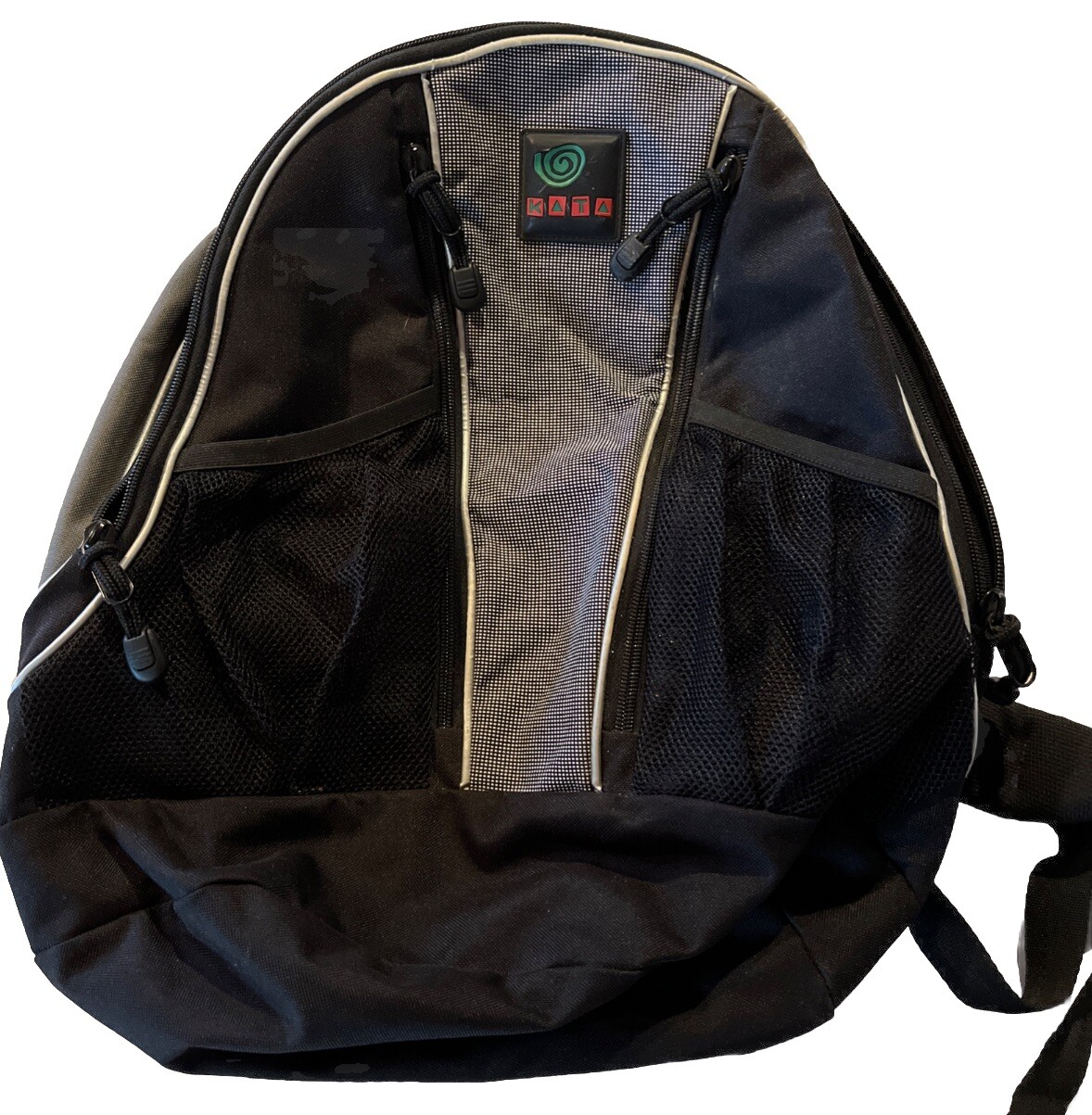Vintage Kata Black And Grey Promotion Back Pack School Work Outdoor