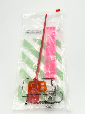 Off White Industrial Clasp Keychain 2013 Zip Tie Charm Neon Pink New