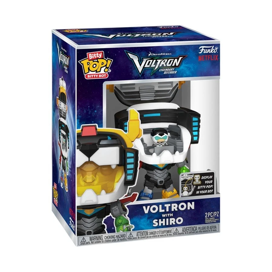 Voltron - Voltron with Shiro Funko Bitty Pop! Bitty Bot 2Pcs New - Image 4 of 4