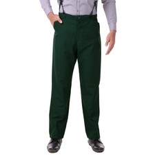 Steampunk Cosplay Costume Classic Victorian Men's Pants Trousers BottleGreen