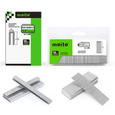 meite 18 Gauge 1/2" Brad Finish Nails &Narrow Crown Staple Upholstery Galvanized