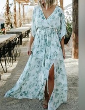 Baltic Born Kia Kimono Green Floral Size XXXL 3X - Worn ONCE