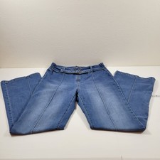 Sincerely Jules Women's Jeans Belted Flare Size 13/31 Blue