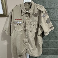 Vented Microfiber Poly Boy Scout UNIFORM SHIRT Mens Extra Large XL New Style O87