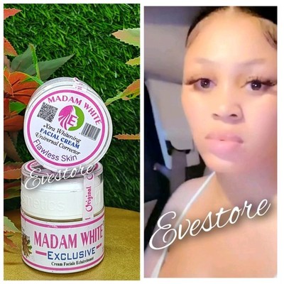 X 2 madam white exclusive flawless face cream. 60g X2