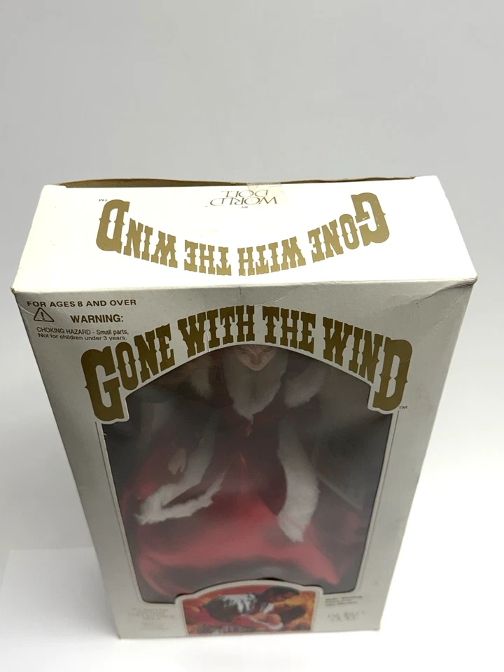 Vestido rojo Belle Watling muñeca mundo lo que el viento se llevó 1989 sellado vintage 71181 Foto 2 de 4