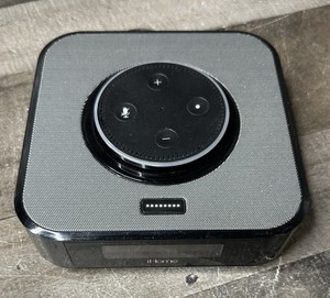 iHome iAVS1 Bedside Clock Speaker with Amazon Echo Dot Second Generation Black