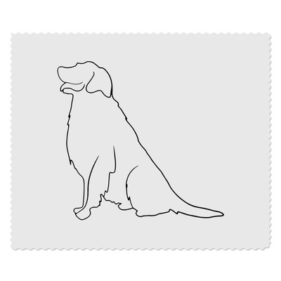 2 Linsenputztücher ''Sitting Dog Line Art'' (LC00035525)