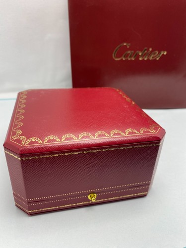 Cartier  Presentation Case Red Jewelry Box Bracelet l & Shopping bag Empty