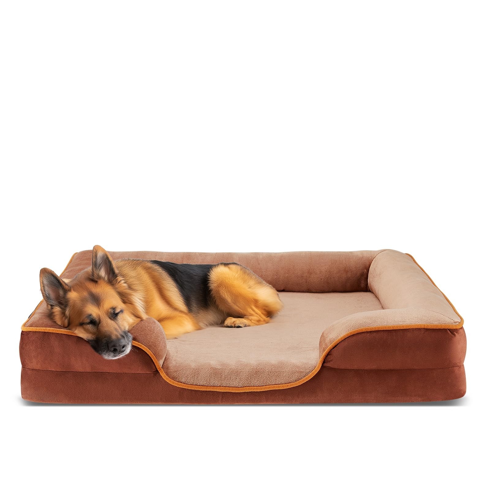 DUMOS Orthopedic Dog Bed for Large Size Dogs, Supportive Memory Foam Dog Sofa...