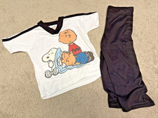 Peanuts Snoopy Pajamas Youth 4T Vintage Single Stitch