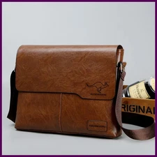 Luxury Brand Men Shoulder Bag For IPAD Leather Business Handbag Men Messenger