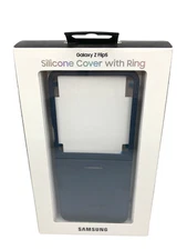 Samsung Silicone Case with Ring for Samsung Galaxy Z Flip5 - Navy - Brand New