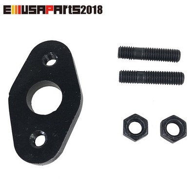 New Oxygen Sensor Install Kit Black Mild Steel Flange& M6 x 1.25 Studs+Nuts