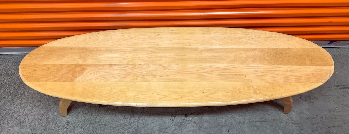 Heywood Wakefield Style Surfboard Coffee Table | eBay