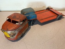 Vintage 1930-40  s Buddy L Wyandotte Express Press Steel Truck  trailer large 