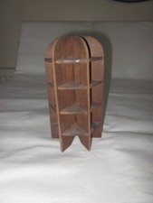 wooden display item ideal for thimbles or small items wooden rustic old used
