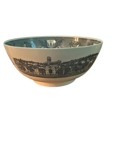 RARE VINTAGE WEDGWOOD "WEST POINT" PUNCH BOWL 1960 Etruria & Barlaston 12x5.5”