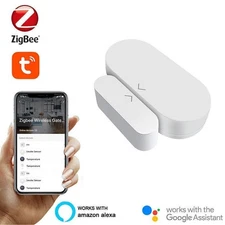 Smart Life Tuya ZigBee Hub Wireless Door Window Contact Sensor App Remote Alarm