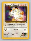 Giovanni's Meowth 74/132 Common Pokemon TCG WOTC Gym Challange Light Play