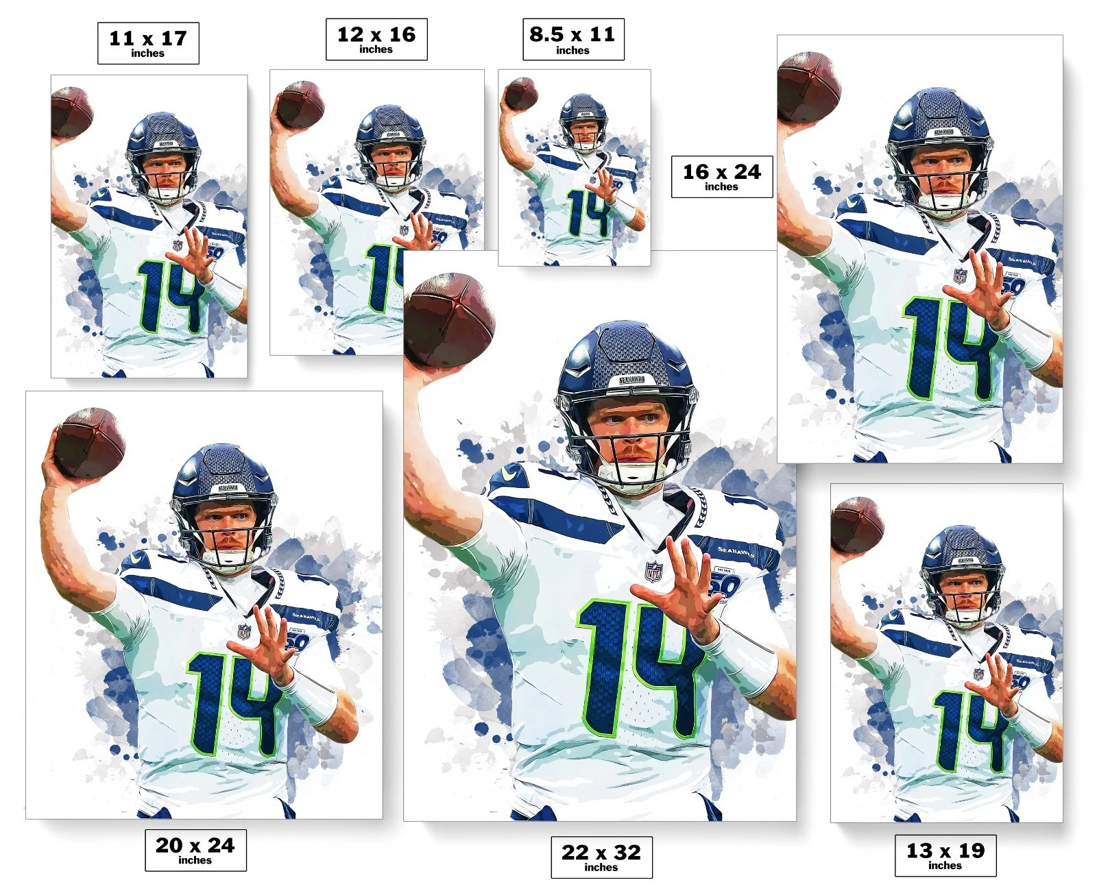 Sam Darnold Seattle Seahawks Poster