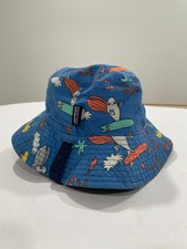 Patagonia Baby 18-24 Months Sun Bucket Hat Blue Surf Print Style 66077