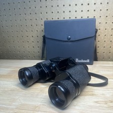 Vintage Bushnell Binoculars 7x35 Wide Angle Coated Optics Case Bird Watching
