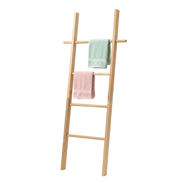 Handtuchleiter Dekoleiter WäScheleiter Handtuchhalter WäScheleiter Holz 4 Stufen-image
