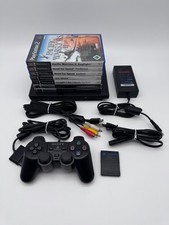 Sony PlayStation 2 Slim SCPH-77004 PS2 Slim Console Confezione Accessori Con Giochi