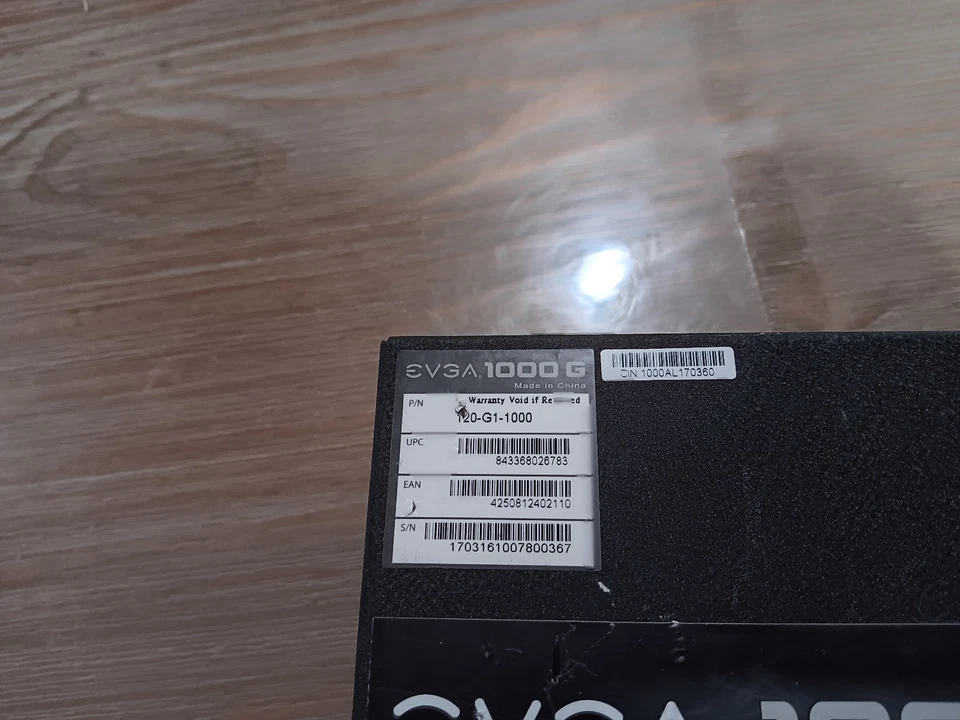 EVGA SuperNOVA 1000 G1 80+ Gold 1000W Fully Modular Power Supply - For Parts - Image 2 of 4