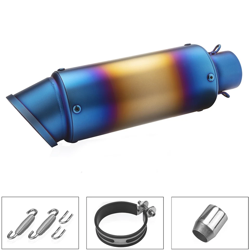 38-51mm Motorcycle Exhaust Muffler Tail Pipe Slip On For Honda XR250 XR200 XR100 - Image 2 of 4