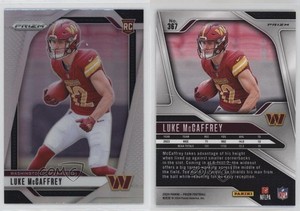 2024 Panini Prizm Rookies Silver Prizm Luke McCaffrey #367 Rookie RC