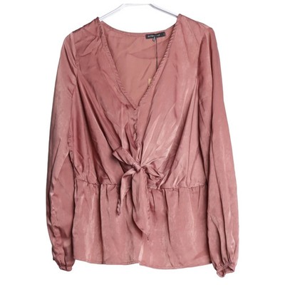 Rut & Circle, Bluse, Größe: L, Pink, Polyester, Satin, Damen #7mg