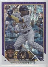 2023 Topps Update Purple Foil 728/799 Andruw Monasterio #US74 0c2
