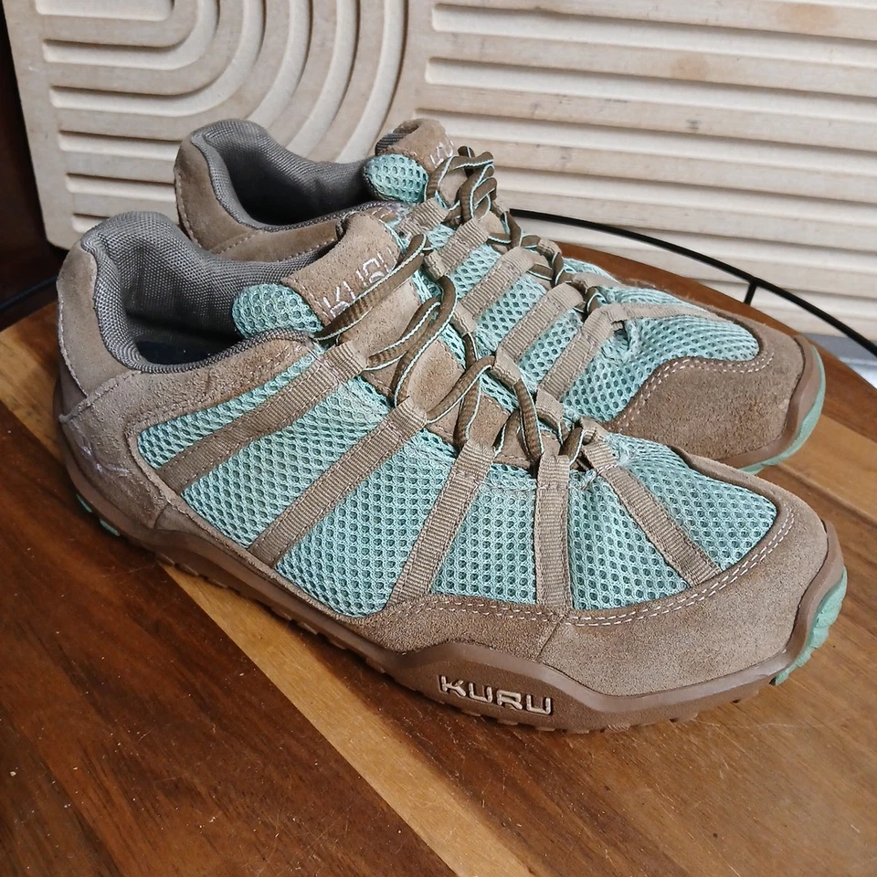 KURU CHICANE Mujer Talla 8 Trail Senderismo Caminar Zapatos Con Cordones Marrón Aqua Foto 3 de 4