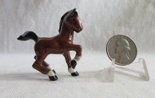 Vintage Hagen Renaker Frisky Colt in bay #A-147R -1951 to 1954 Horse foal