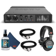 MOTU UltraLite-mk5 USB Audio Interface Bundle with Headphone, XLR Cables, and