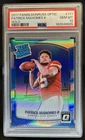 2017 Panini Donruss Optic Patrick Mahomes II Holo RC Rated Rookie #177 PSA 10