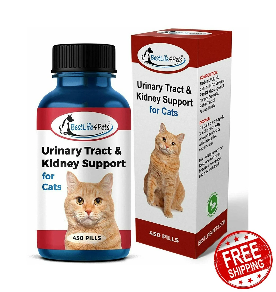 URINARY TRACT INFECTION TREATMENT FOR CATS Natural Kidney Care Remedy | eBay