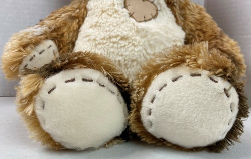 Build a Bear 16" Brown Tan Calico Champ Teddy Heart Stitched Patch Plush #21J - Picture 2 of 7