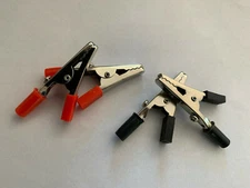 4 pc Alligator Clips with red insulated handle best for electronic testing DIY