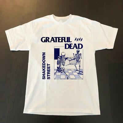 GRATEFUL Shakedown Street Concert Cotton WHite Unisex S-4XL T-shirt